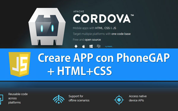 Creare APP con PhoneGap/Cordova
